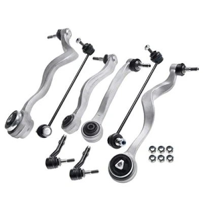 Abbildung von Frankberg 4x Querlenker + 2x Koppelstange Spurstangenkopf Vorderachse Kompatibel mit 5er E60 2001 2010 Touring E61 2004 Replace# 31126760181