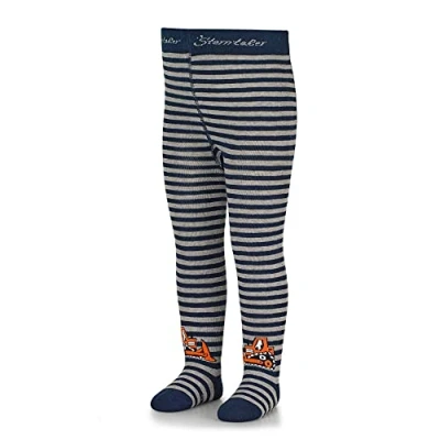 Abbildung von Sterntaler Baby Jungen Bagger Strumpfhose, Marine, 98 104