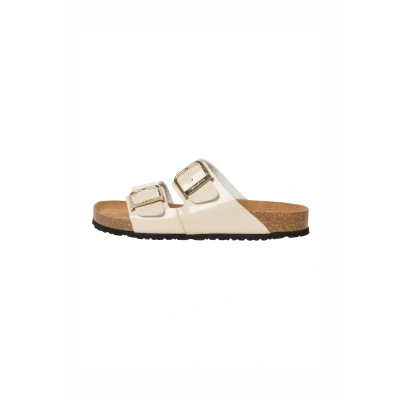 Abbildung von Tamaris Pantolette flach, Damen, Größe: 40, Nude patent Schuhe