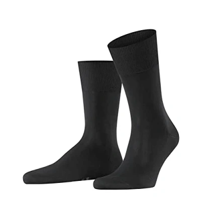 Abbildung von FALKE Herren Socken Firenze M SO Fil d&#039;Écosse Baumwolle einfarbig 1 Paar, Schwarz (Black 3000), 43 44