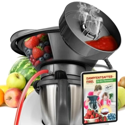 Abbildung von MixFino® Dampfentsafter für deinen Thermomix TM6 TM5 TM31 TM Friend Vollautomatisch entsaften mit dem