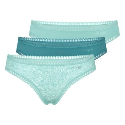 Abbildung von sloggi Panty »GO Crush Mini C3P«, (3er Pack), Spitzendetails