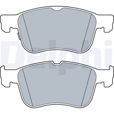 Abbildung von DELPHI LP3520 Bremsbelagsatz mit akustischer Verschleißwarnung Anti Quietsch Blech ohne Zubehör FORD: Kuga Mk3, Focus Mk4 Turnier