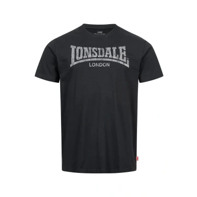 Abbildung von Lonsdale Normale Passform LOGO KAI Tshirt print, Herren, Größe: XXL, Black