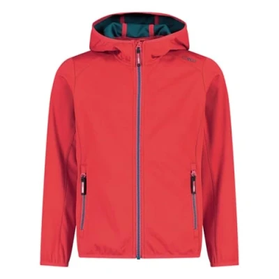 Abbildung von CMP Unisex Kinder Leichte Softshelljacke für mit Fester Kapuze Jacke Kokon Mantel, Campari, 116