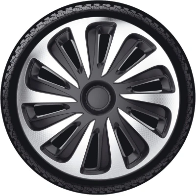Abbildung von AutoStyle PP 5317SB Radblenden 17Zoll schwarz/silber