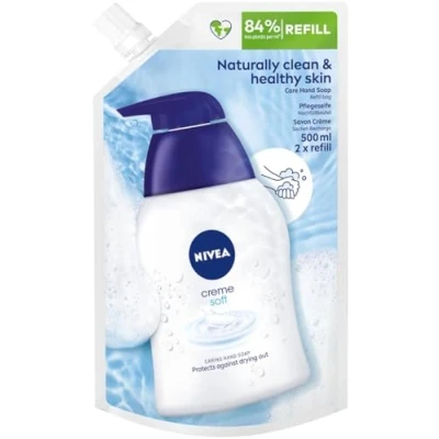 Abbildung von Nivea Flüssigseife Creme soft Nachfüllbeutel