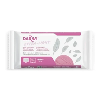 Abbildung von DARWI DA0840160000C Un Pain de Pâte à Modeler Naturelle Malléable séchage l&#039;air libre Blanc 160G Prête l&#039;emploi Extra légère et flexible Autodurcissante Pour Enfants Adultes
