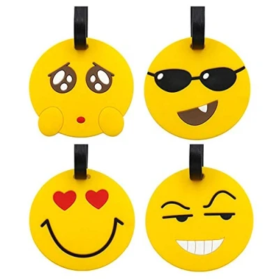Abbildung von Reisegepäck Tags, Ausdruck Panda Koffer Reise ID Label Tags Halter, PVC Identifikator Halter für Gepäck (Emotion 4pc)