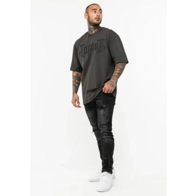 Abbildung von Tapout Simply Believe Tshirt print, Herren, Größe: Medium, Grey black