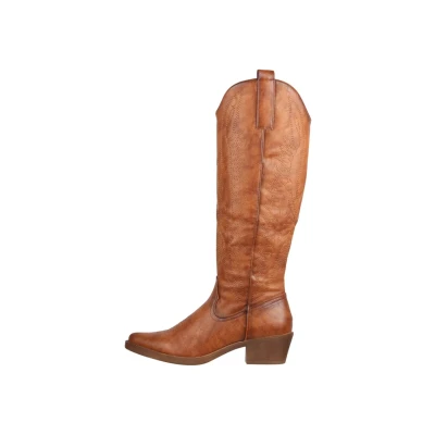 Abbildung von Elara Damen Stiefel Cowboy Boots Chunkyrayan F1225PU Camel 37