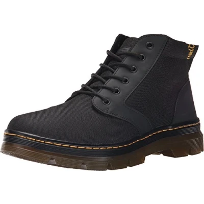 Abbildung von Dr. Martens 6 Eye Boot Springerstiefel, Schwarz Black Extra Tough Nylon Rubbery 001, 41 EU