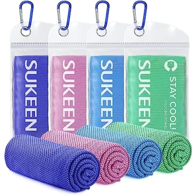Abbildung von Kühltuch Set, kühlendes Handtuch Kühltücher Hals, kühlend, Cooling Towel, Sport, Kühlhandtuch, Eishandtücher für Wandern, Laufen, Tennis, Reisen,