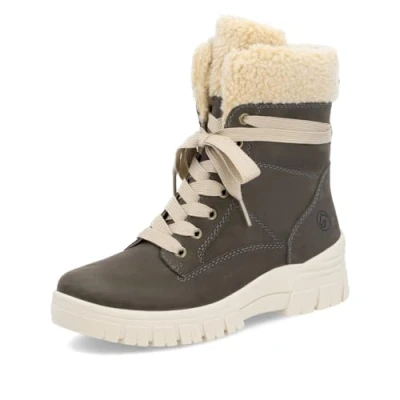 Abbildung von Remonte Damen Chelsea Boots D0E76, Frauen Stiefeletten,lose Einlage,Bootee,Booties,halbstiefel,Kurzstiefel,uebergangsschuhe,grau Kombi (45),42 EU