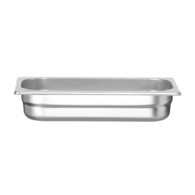 Abbildung von HENDI Gastronormbehälter, Temperaturbeständig von 40 bis 300C, Heissluftöfen Kühl und Tiefkühlschränken Chafing Dishes Bain Marie, perforiert, 2,5L, GN 1/3, 325x176x(H)65mm, Edelstahl 18/10