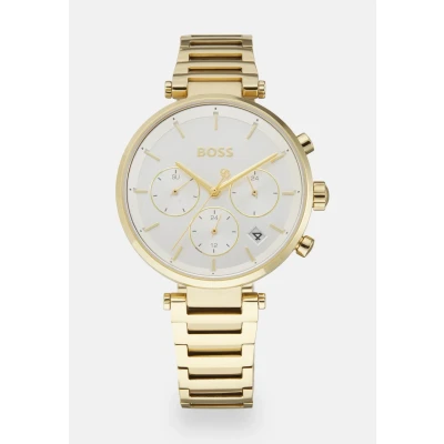 Abbildung von BOSS Majesty Sport Chronograph goldcoloured/silvercoloured/white, Damen, Größe: One Size, Gold coloured/silver coloured/white