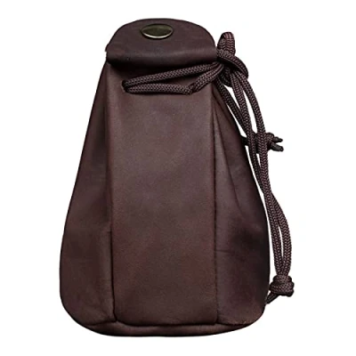 Abbildung von STILORD Niklas&#039; Vintage Lederbörse mit Bändern, Retro Brieftasche, Geldbörse, Schlüsselanhänger, Münzfach, echtes Leder, Braun Helldunkel, S, Geldbörse