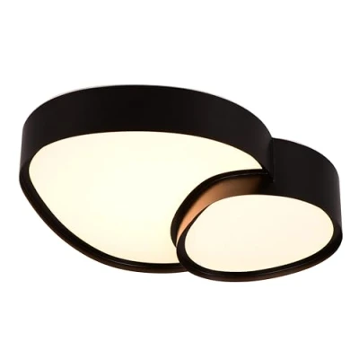 Abbildung von LED Deckenleuchte Rise, schwarz, 43 x 36 cm, CCT, dimmbar
