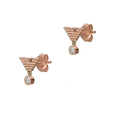 Abbildung von Emporio Armani Earring Ohrringe Rose goldcoloured, Damen, Größe: One Size, gold coloured
