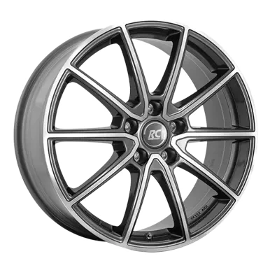 Abbildung von RC Design 5 loch 19Zoll 114.3mm Alufelge RC32 Grau frontpoliert 0620072683 Felge