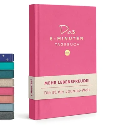 Abbildung von 6 Minuten Tagebuch für Erwachsene (Das Original) Dankbarkeitstagebuch, Wissenschaftlich Fundiertes Journal Buch Achtsamkeitstagebuch Mehr Resilienz &amp; Selbstliebe