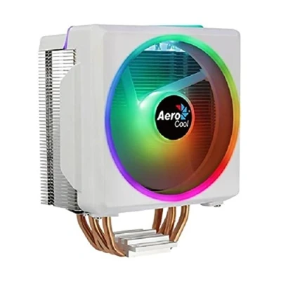 Abbildung von Aerocool CYLON4FW, ARGB CPU Kühler Weiß, TDP 145W, 12cm Lüfter, HCTT 4 Heatpipes