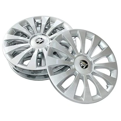 Abbildung von Skoda 5JA071455A Radzierblenden (4 Stück) Radkappen Costa 15 Zoll Radblenden, für Stahlfelgen 6Jx15