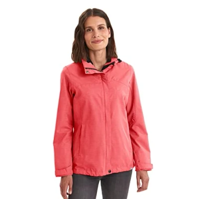Abbildung von killtec Funktionsjacke Damen Inkele Damenjacke mit abzippbarer Kapuze leichte Übergangsjacke Frauen Outdoorjacke ist wasserdicht und atmungsaktiv, fuchsia, 38