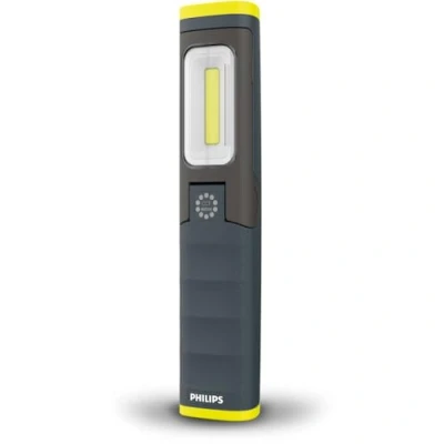 Abbildung von Philips Xperion 6000 Pillar LED Arbeitsleuchte, hochwertige wiederaufladbare Werkstattlampe, Handlampe, ausklappbares Leuchtfeld mit 500lm, zusätzliches Spotlicht