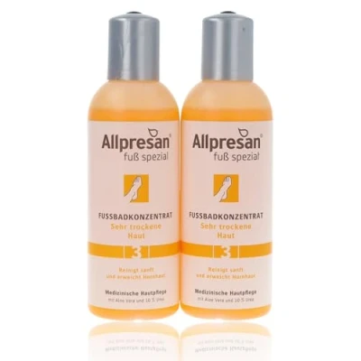 Abbildung von Allpresan Fuß spezial Nr. 3 Fußbad Konzentrat für sehr trockene Haut reinigt sanft und erweicht Hornhaut, 150 ml (2)