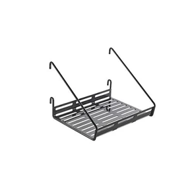 Abbildung von Metaltex Mural Line Wandgitter Ablage klein, Metall, Schwarz, 18x15x12 cm