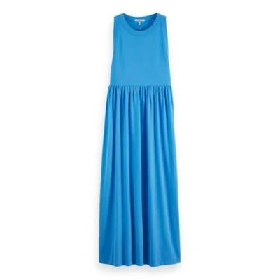 Abbildung von Scotch &amp; Soda TANK MIDI Dress Jerseykleid, Damen, Größe: Medium, Aqua blue