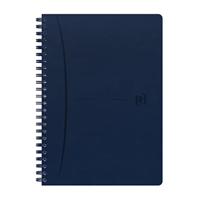 Abbildung von Oxford Signature Notizbuch A5, liniert, 7 mm Rand, 160 Seiten, vollgebunden, Kunstleder, blau