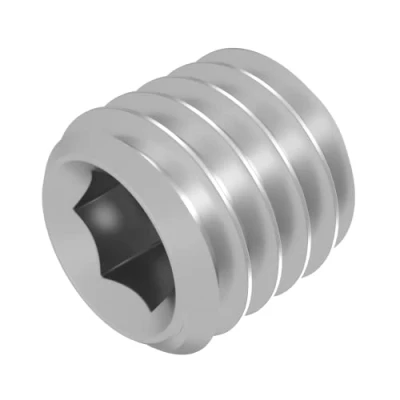 Abbildung von SECCARO Gewindestift mit Kegelkuppe M6 x 6 mm, Edelstahl V2A VA A2, DIN 913 / ISO 4026, Innensechskant, 20 Stück