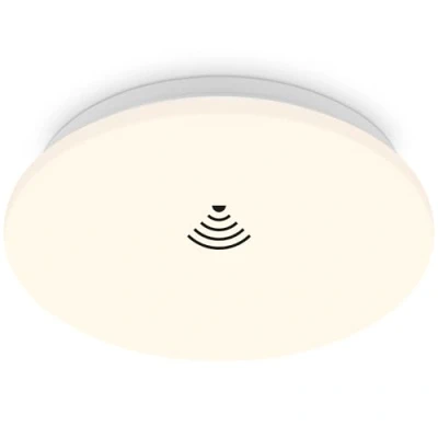 Abbildung von BRILONER LED Deckenleuchte mit Bewegungsmelder, warmweißes Licht, Deckenlampe, Lampe, Lampe Wohnzimmer, Esszimmerlampe, Küchenlampe, Kinderzimmer, 270x60 mm (DxH) Weiß