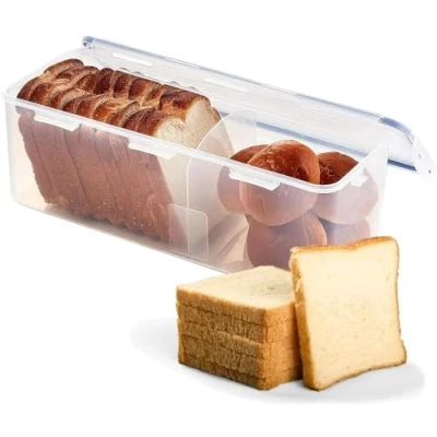 Abbildung von Lock &amp; Easy Essentials Frischhaltedosen, luftdicht, BPA frei, Brotbox, 21,1 Tasse, transparent