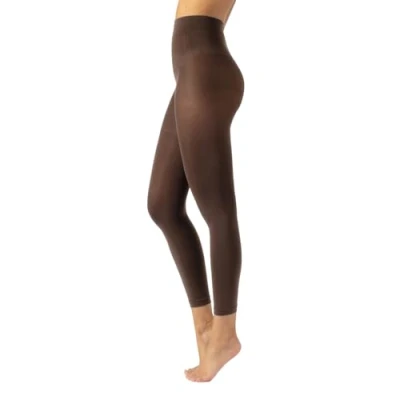 Abbildung von CALZITALY Blickdichte Leggings, Leggings aus Mikrofaser, Strumpfhose ohne Füße 80 DEN S, M, L, XL, XXL, 3XL, 4XL Made in Italy (3XL, Noce)