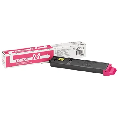 Abbildung von Kyocera TK 895M Toner Magenta 1T02K0BNL0. Drucker kompatibel für FS C8020MFP, C8025MFP, C8520MFP, C8525MFP. Original Tonerkartusche bis zu 6000 Seiten