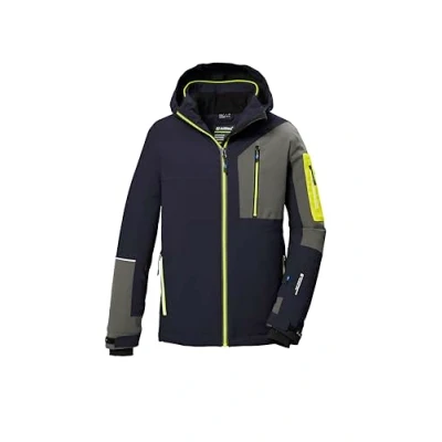Abbildung von killtec Jungen Skijacke/Funktionsjacke mit Kapuze und Schneefang KSW 391 BYS SKI JCKT, dunkelnavy, 164, 42100 000