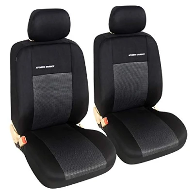 Abbildung von eSituro SCSC017236 Einzelsitzbezug universal Sitzbezüge Sitzbezug für Auto Schonbezug Schoner grau