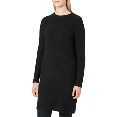 Abbildung von Pieces Pcellen Oneck Dress Strickkleid, Damen, Größe: XS, Black