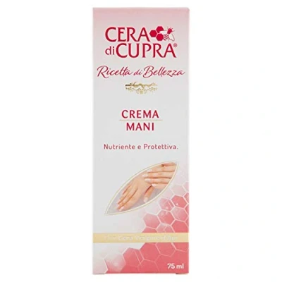 Abbildung von Cera di Cupra, Nährende Schutzhandcreme, tägliche Pflege für die Hände, nährt und hydratisiert Haut Geschmeidigkeit Komfort, Made in Italy, Dermatologisch Getestet, 75 ml