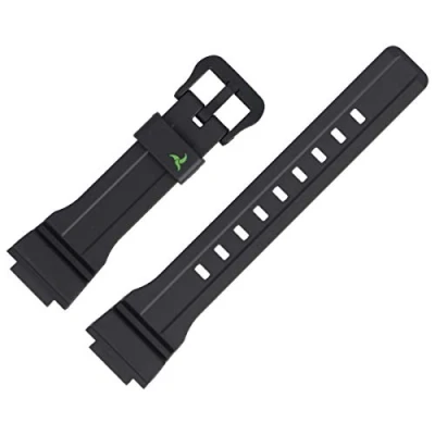 Abbildung von Casio Uhrenarmband STL S300H Ersatzband 21mm Kunststoff Schwarz