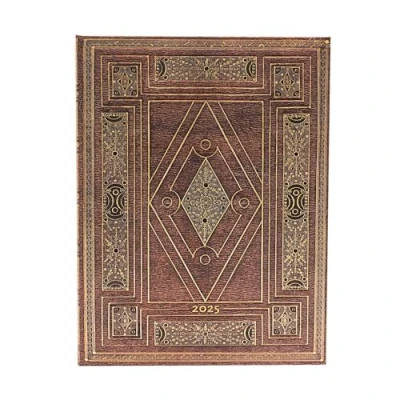 Abbildung von Paperblanks 12 Monatskalender 2025, First Folio, Ultra, Vertikal, Elastikband Verschluss