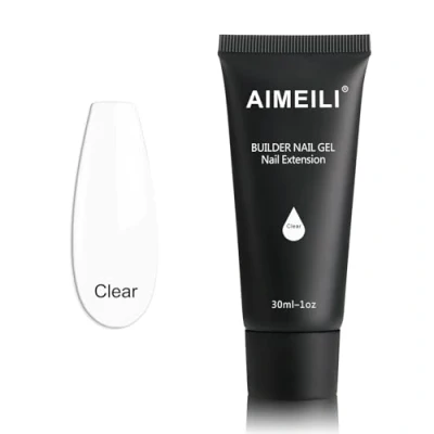 Abbildung von AIMEILI Gel Nagel Verlängerung Klar 30ml Soak Off UV LED Nails Aufbaugel Nail Extension Builder