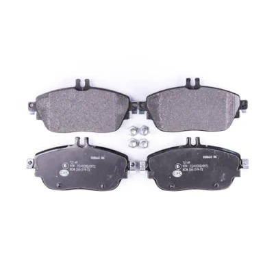 Abbildung von HELLA 8DB 355 019 721 Bremsbelagsatz für Verschleißwarnanzeiger vorbereitet mit Bremssattelschrauben MERCEDES BENZ: A Class, B CLA Estate