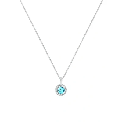 Abbildung von Elli Lucky Charm Halskette, Damen, Größe: 45, Hellblau