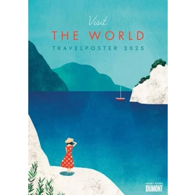 Abbildung von DUMONT Travelposter 2025 Wandkalender, 50x70cm, Posterkalender mit zwölf neuen Bilder des &quot;Travelposter&quot; Künstlers Henry Rivers, minimalistisch, modern und schlicht