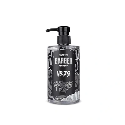 Abbildung von BARBER MARMARA Rasiergel Männer No.79 Herren transparent 500ml Shaving Gel Men für eine präzise Rasur der Bartkonturen optimales Gleiten Kühlt die Haut mit Pumpenspender