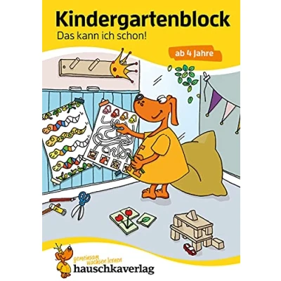 Abbildung von Kindergartenblock ab 4 Jahre Das kann ich schon!: Bunter Rätselblock Sinnvolle Beschäftigung die Spaß macht (Übungshefte und blöcke für Kindergarten Vorschule, Band 620)
